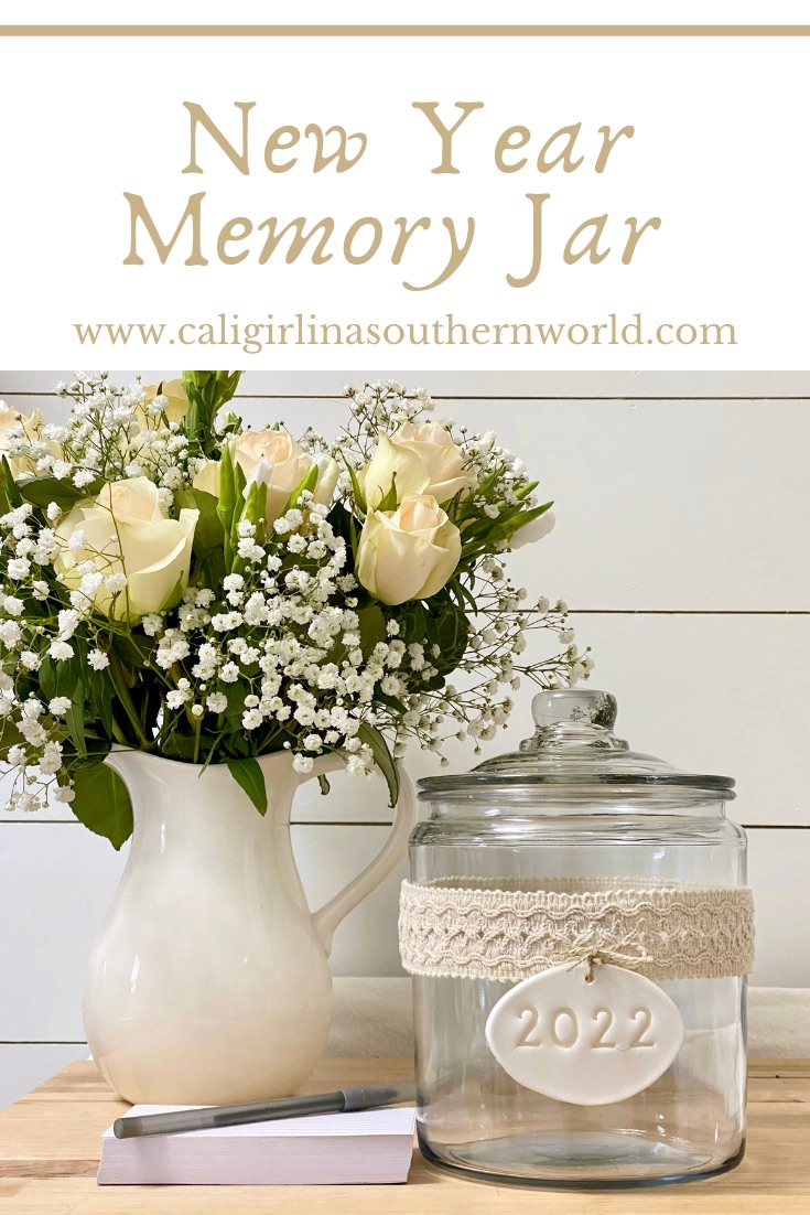 Pinterest Pin for a new year memory jar.