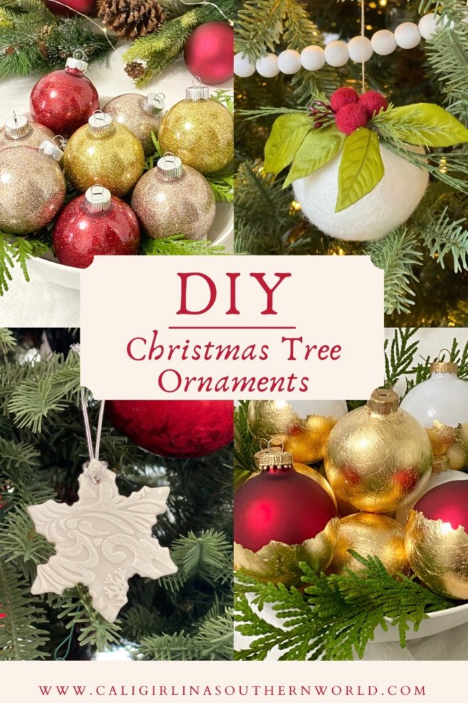 Pinterest Pin for DIY Christmas Tree Ornaments.