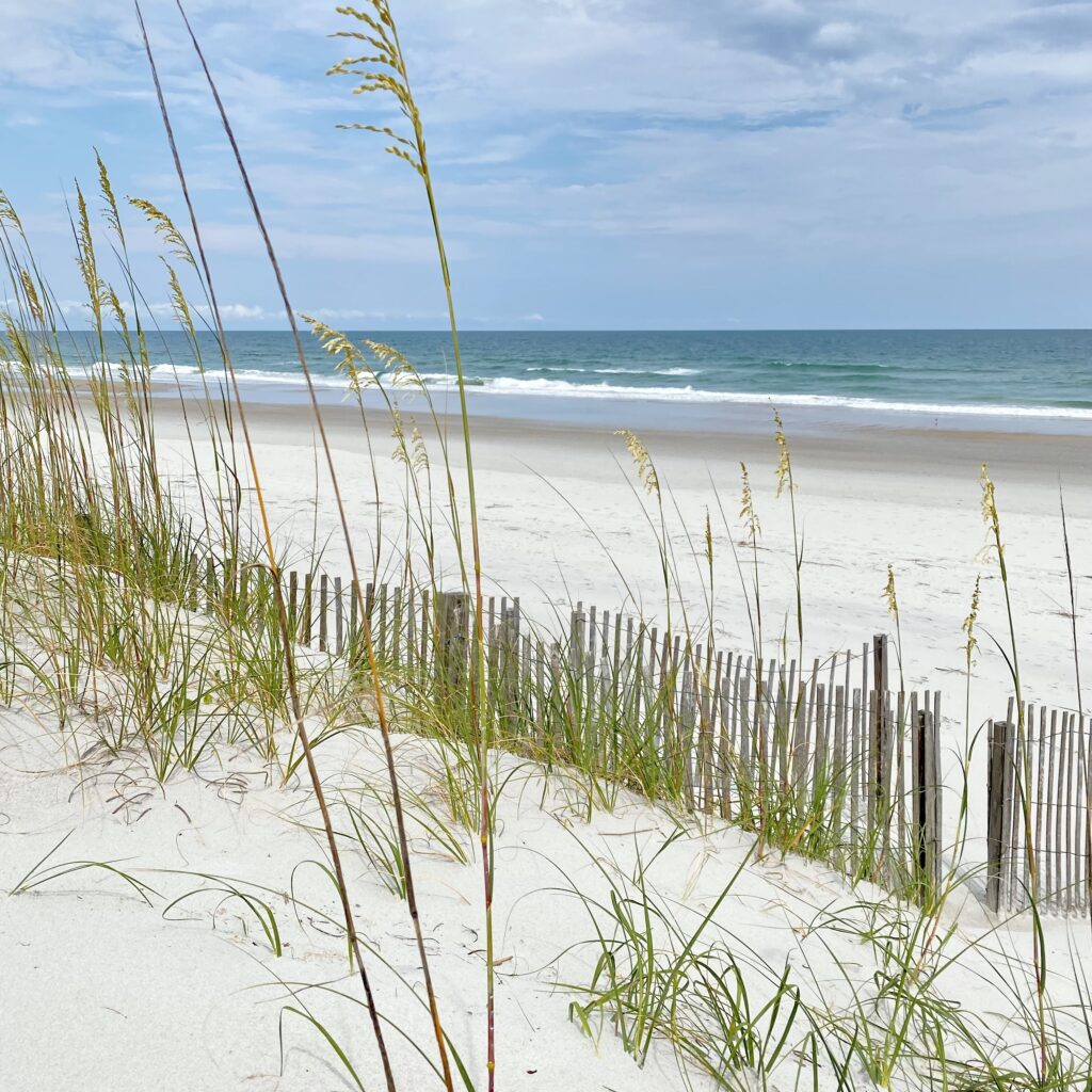 Photo of beach in Wilmington, North Carolina.