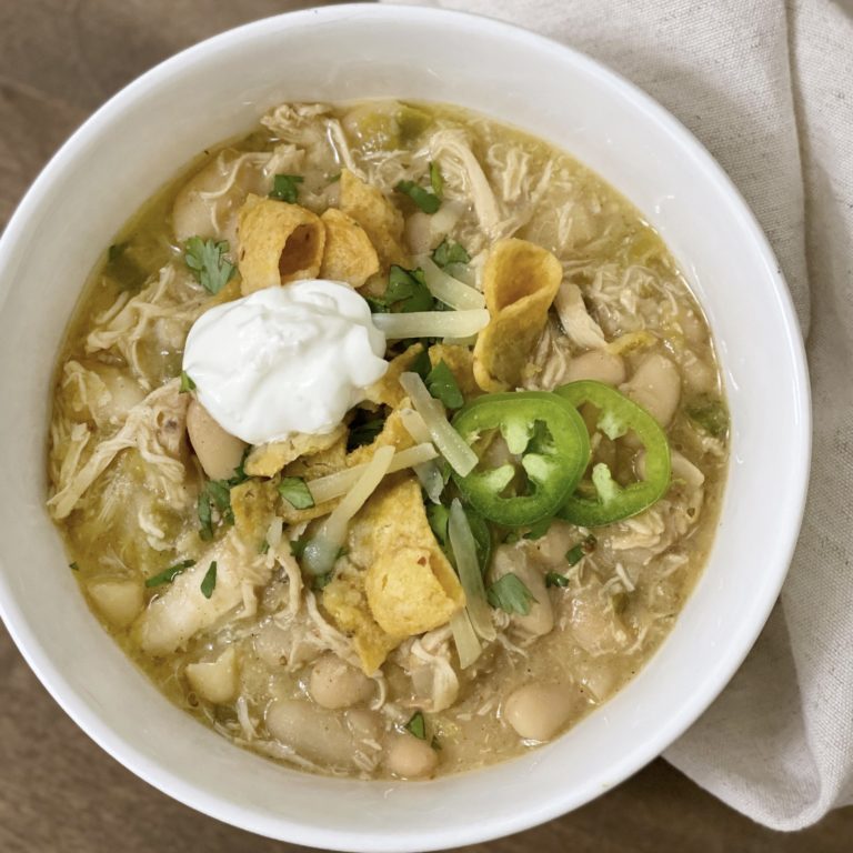 White Bean Chicken Chili - Cali Girl In A Southern World