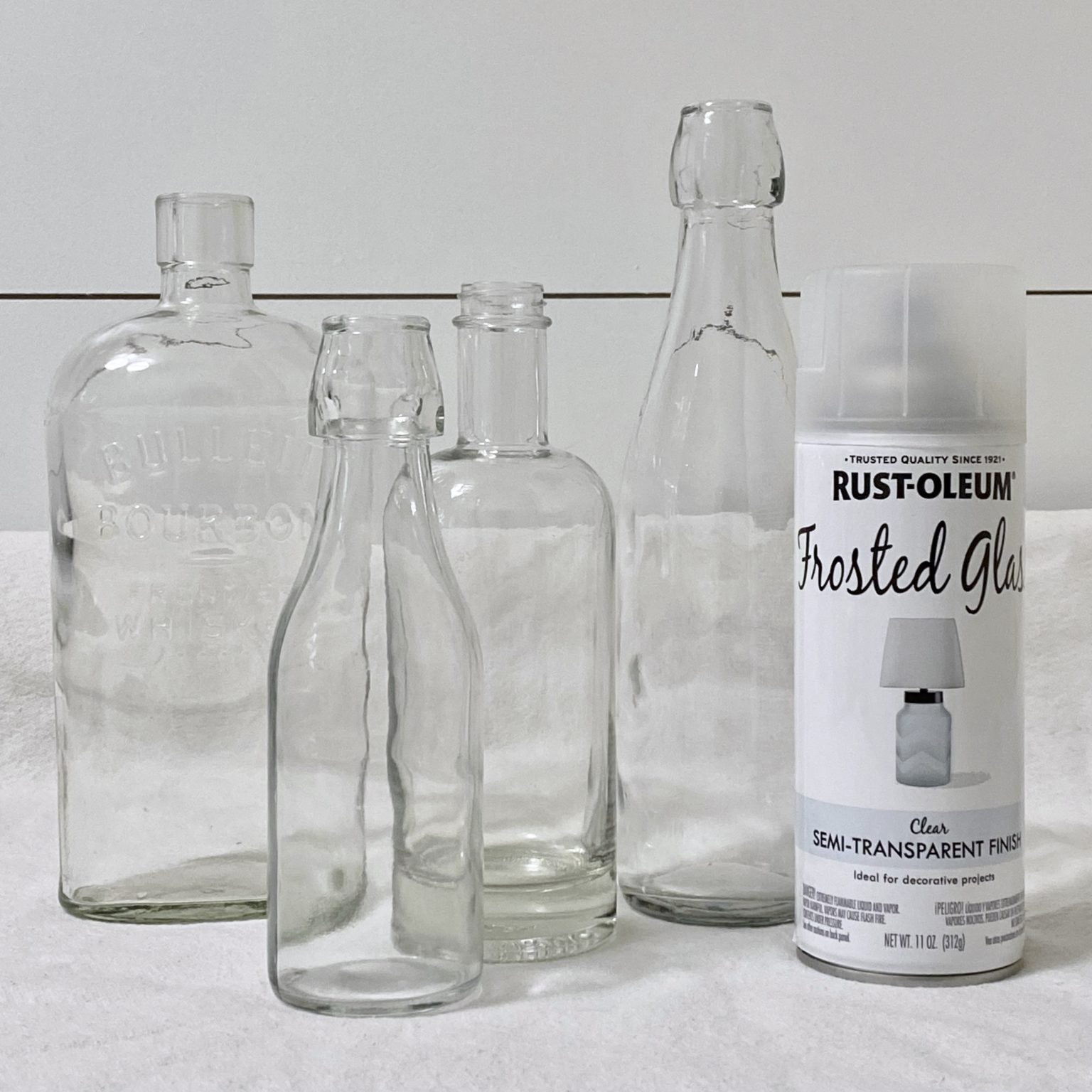 DIY Frosted Glass Bottle Winter Decor Cali Girl In A Southern World   DIY Frosted Glass Bottle Supplies 1536x1536 