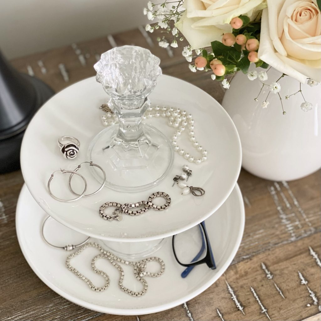 DIY Tiered Tray Jewelry Stand Cali Girl In A Southern World
